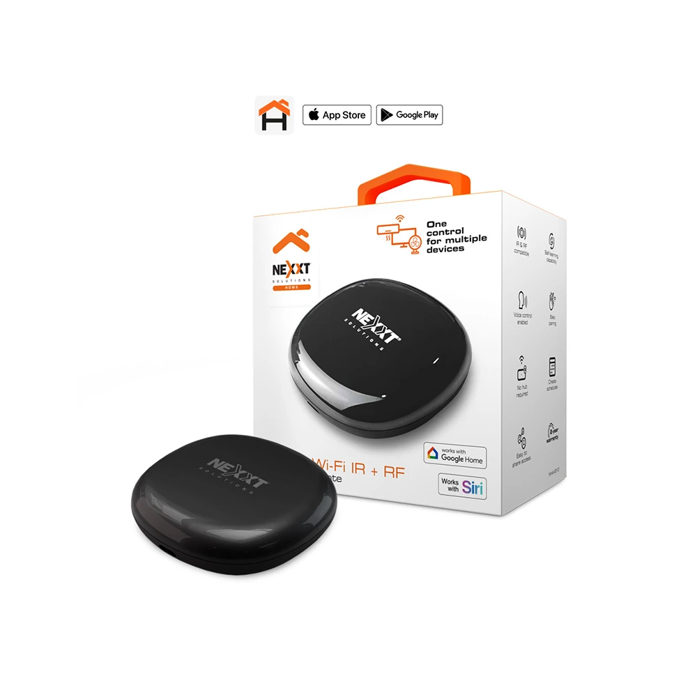CONTROL UNIVERSAL INTELIGENTE IR+RF NEXXT NHA-I610